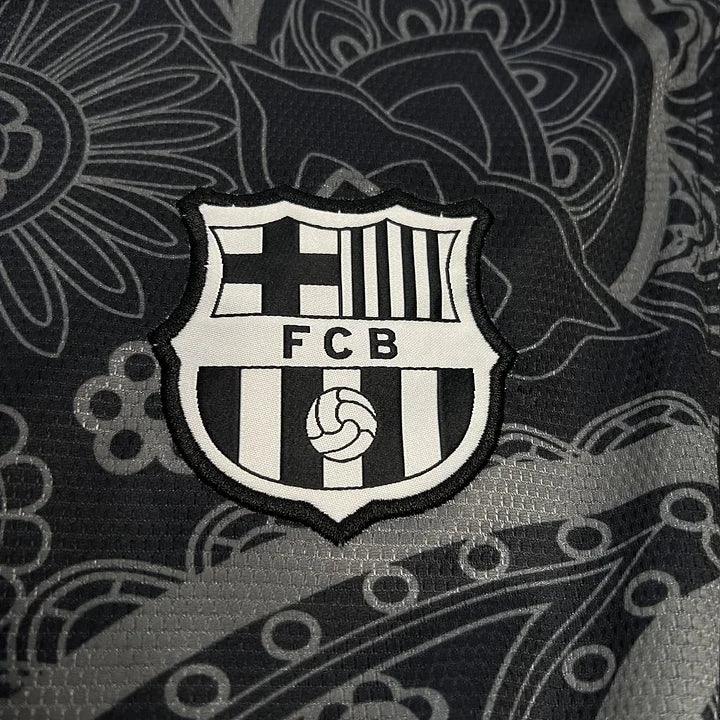Maillot foot FC Barcelone noir concept 2024 2025